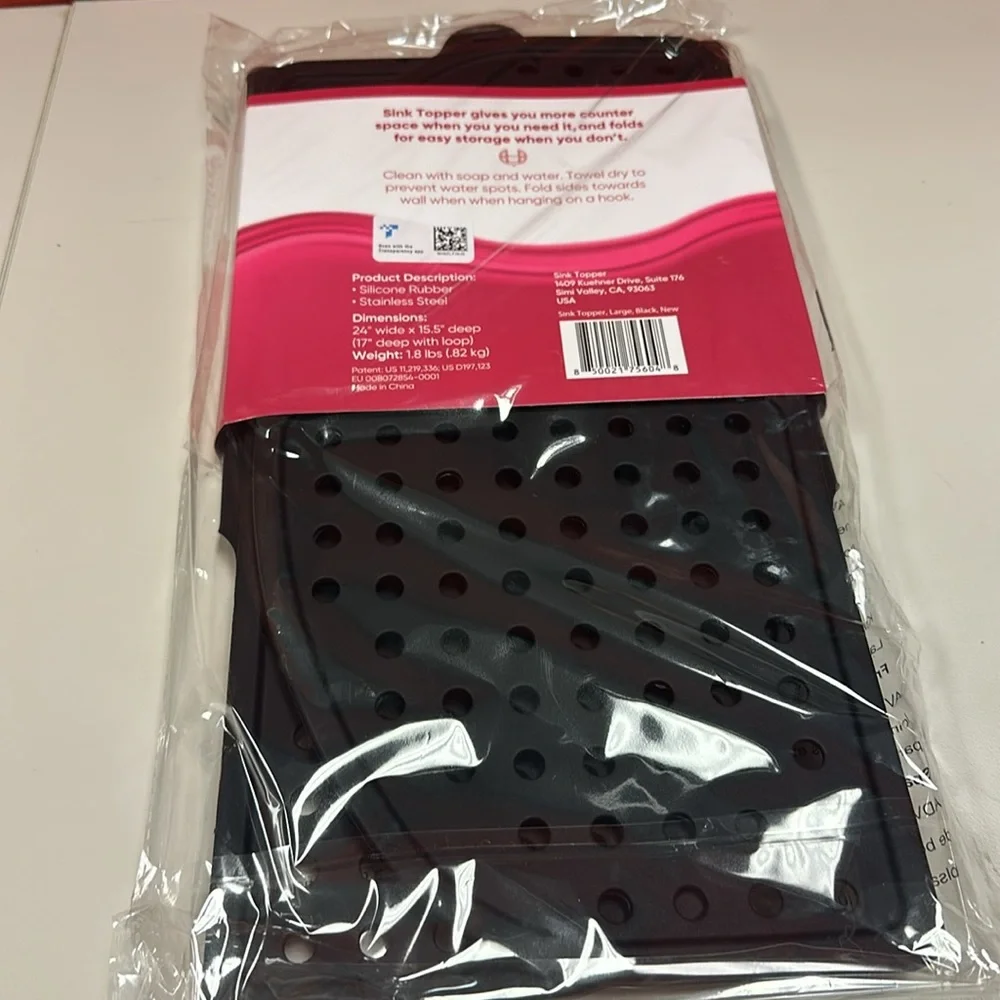 Sink topper silicone rubber